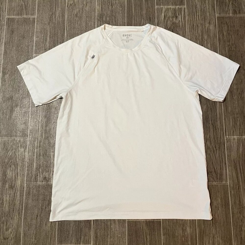 Rhone T Shirt Mens XL White Short Sleeve Crewneck Performance Workout